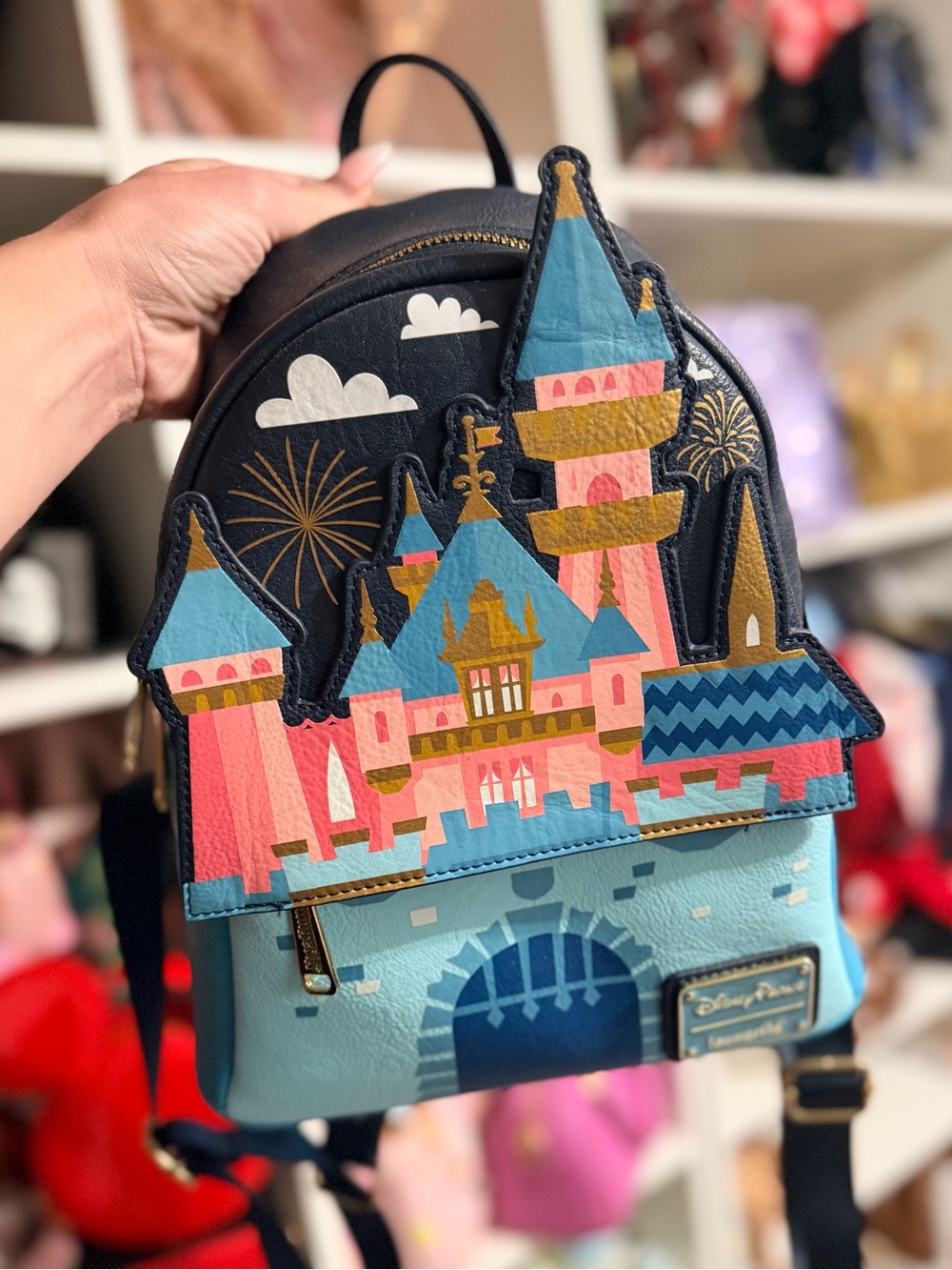 RARE Loungefly Disneyland Sleeping Beauty Castle Mini Backpack